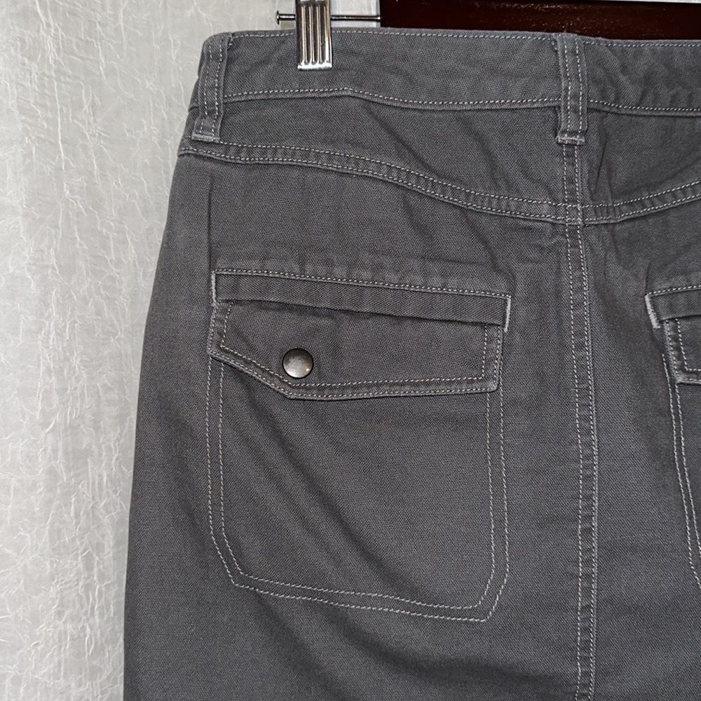 patagonia 6 Gray Mini Pencil Skirt 💯 Organic Cotton Plain Inner Details - Picture 9 of 15